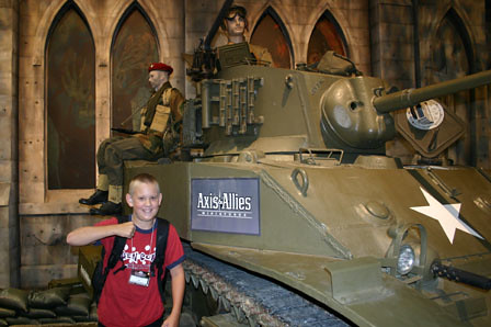 Jacob at the Axis & Allies Miniatures Display