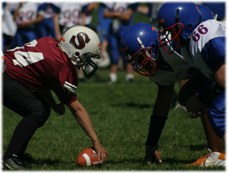 Jacob squaring off at center