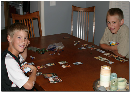 Jacob and Matthew play Magic