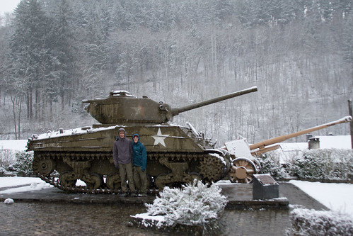 Tank and Artillery near Clervaux.jpg