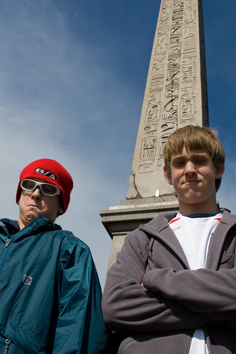 Boys at monolith