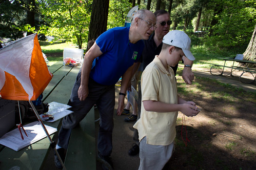 Instructor teaching map basics