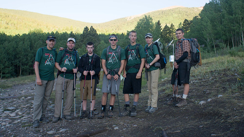 Preparing for our Baldy summit in Baldy Town