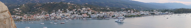 View of the mainland from the Poros clocktower
