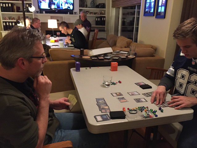 Magic: the Gathering Cube Draft and team tournament