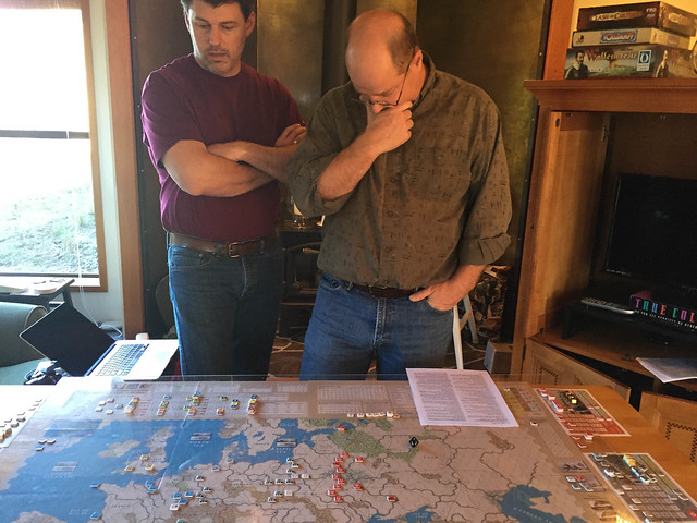 Ken and Jim contemplate start of Allied approach to Supreme Commander