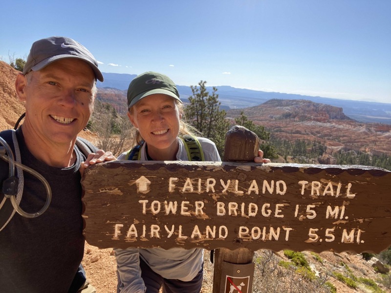 Chris and Julie at the trailhead