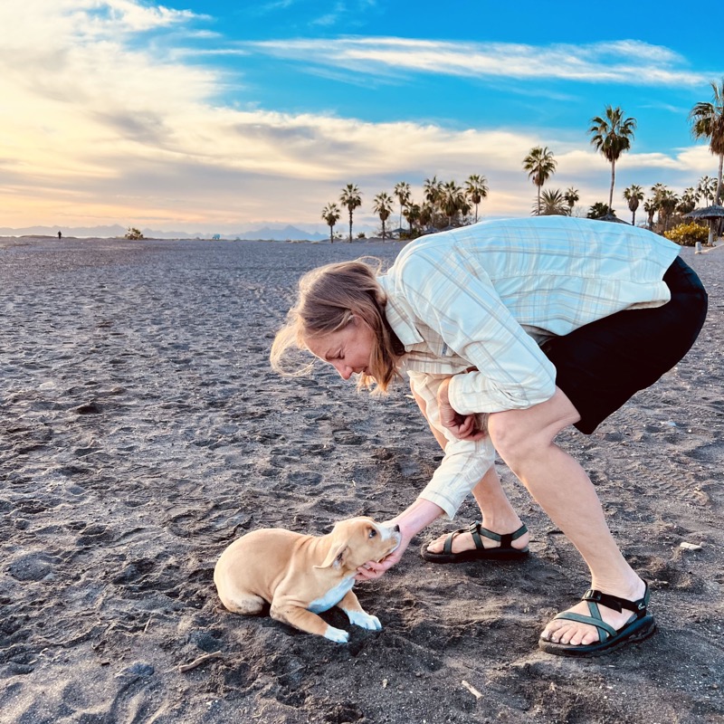 Karen and puppy