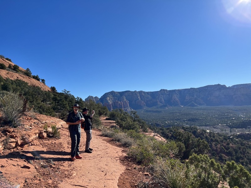 Hiking to Airport Mesa