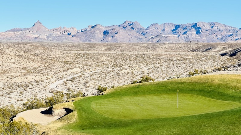 Green with AZ mountains