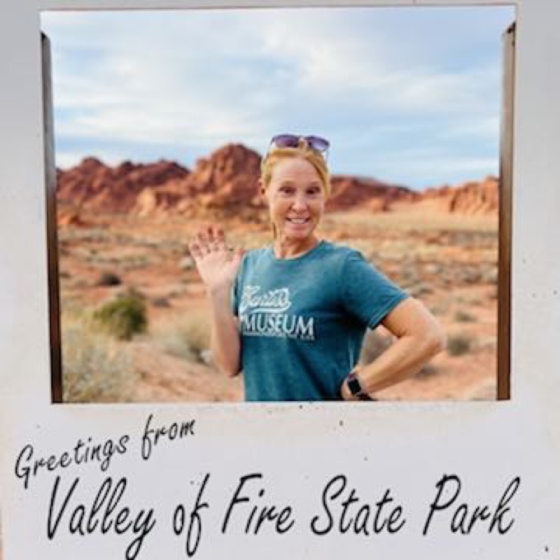 Julie framed at Valley of Fire