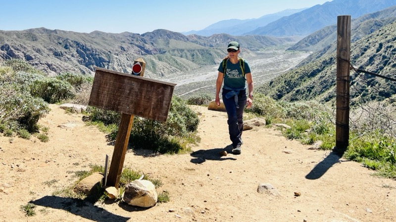 Julie hiking Canyon View Trail