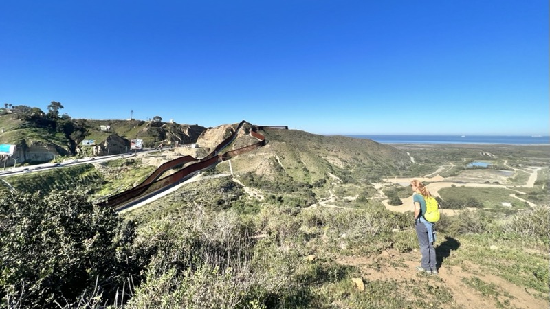 Hiking near the wall