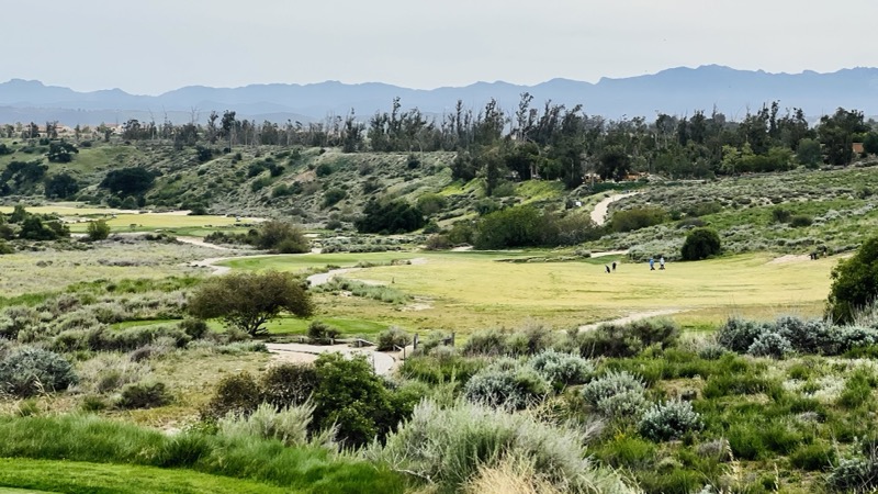 Looking out at Rustic Canyon