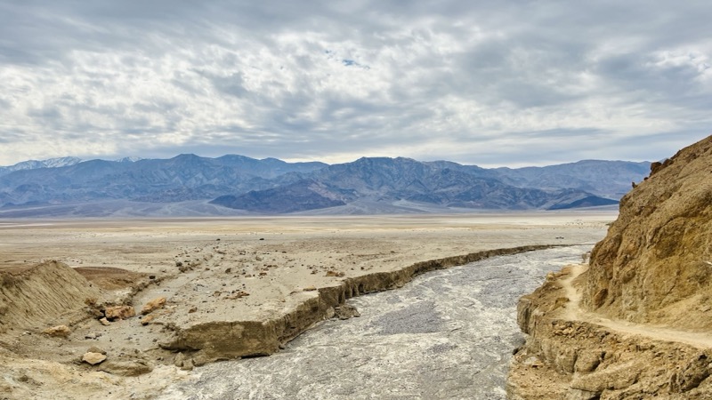 Gower Gulch empties into Death Valley