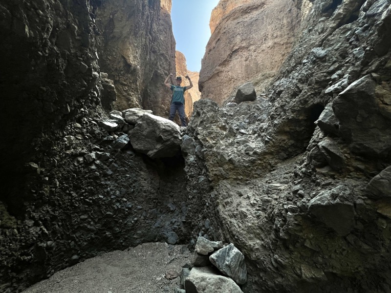 Julie in a slot canyon