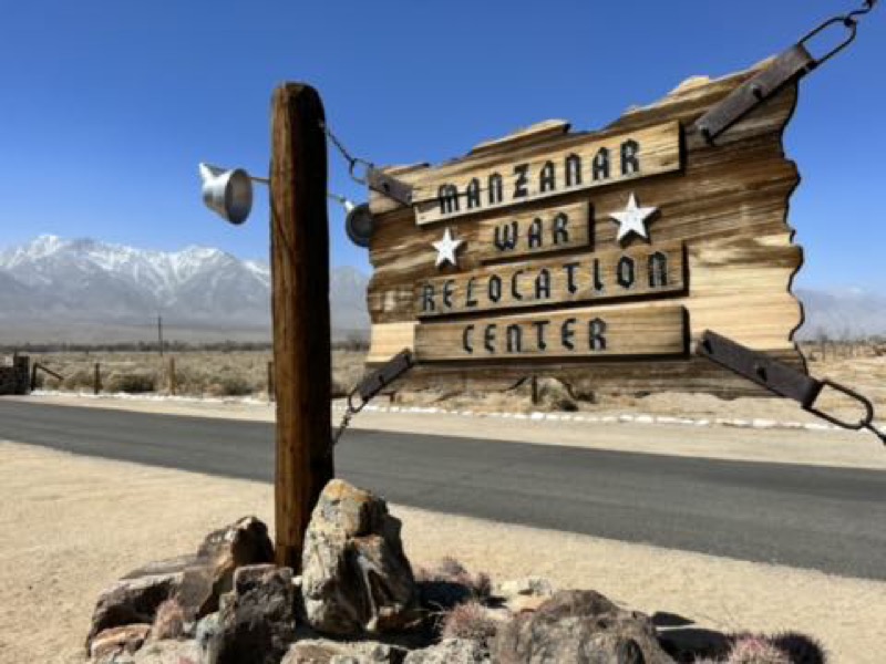 Manzanar sign