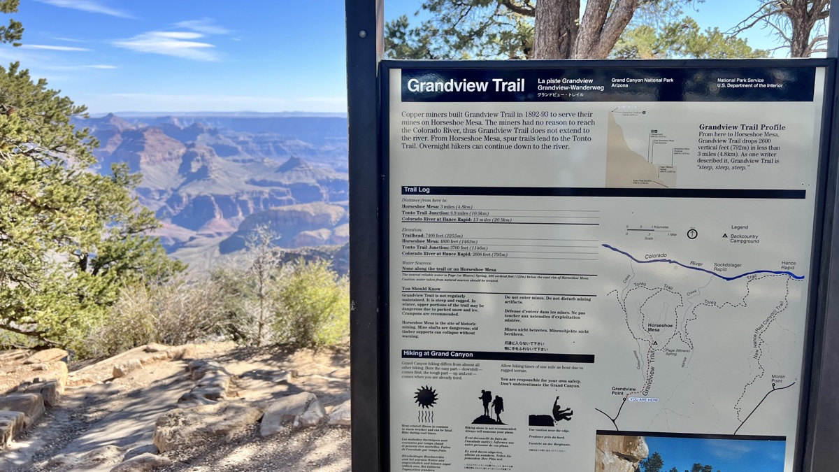 Grandview trailhead