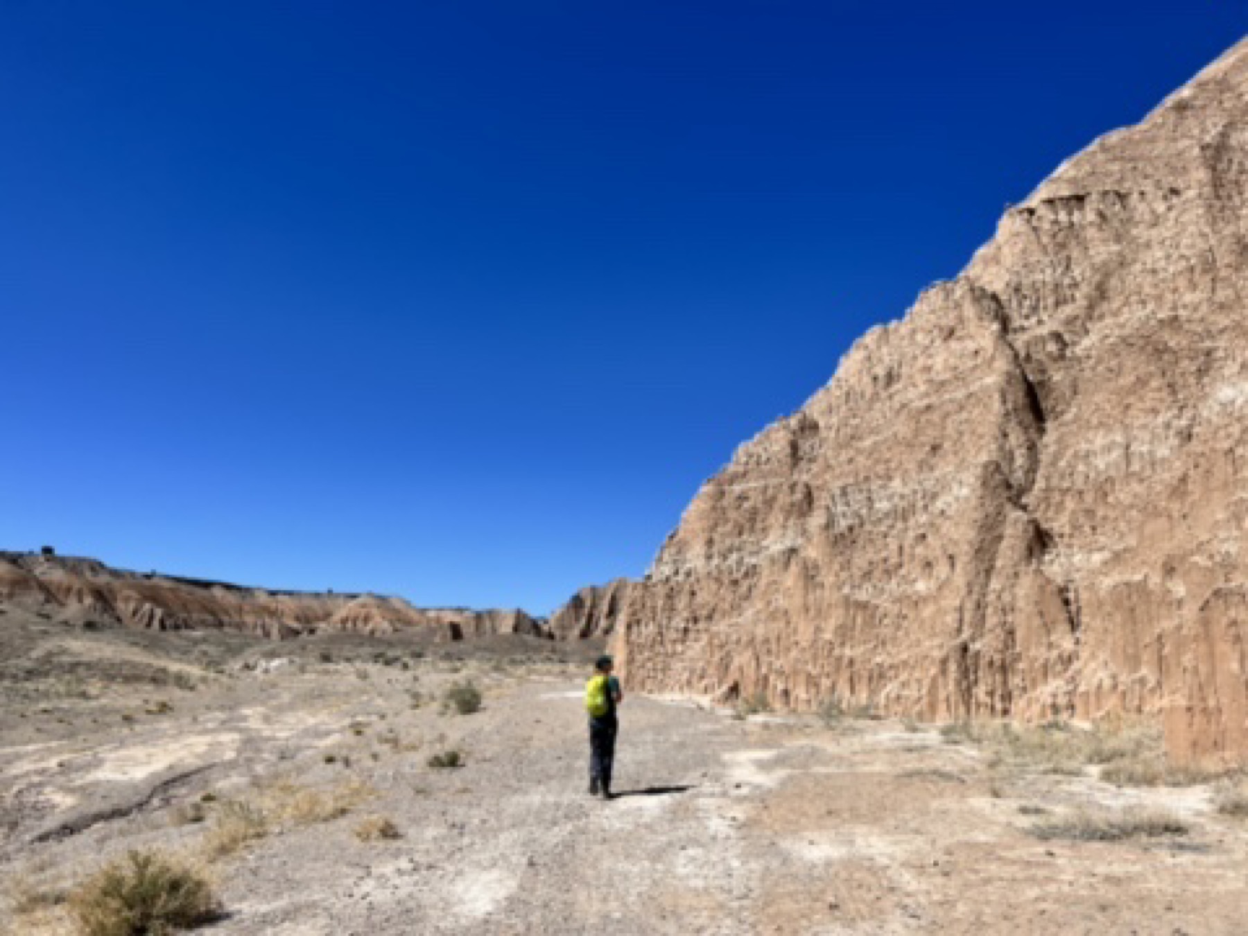 Julie hikes into Juniper Draw