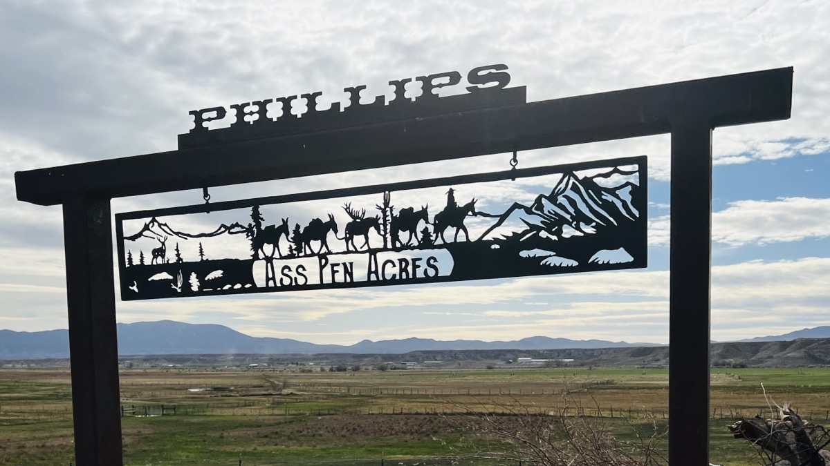 Ranch sign near Panaca warm spring