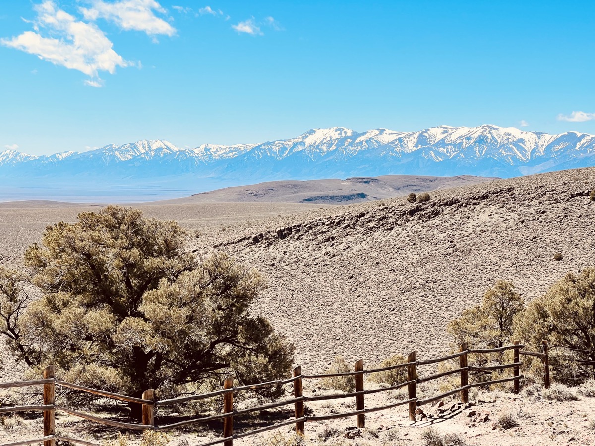 Scenic view from a ridge by Hickison