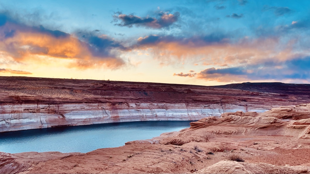 Sunset over Lake Powell