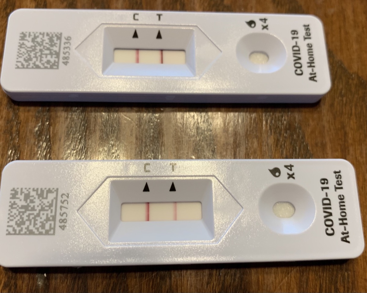 Positive COVID tests