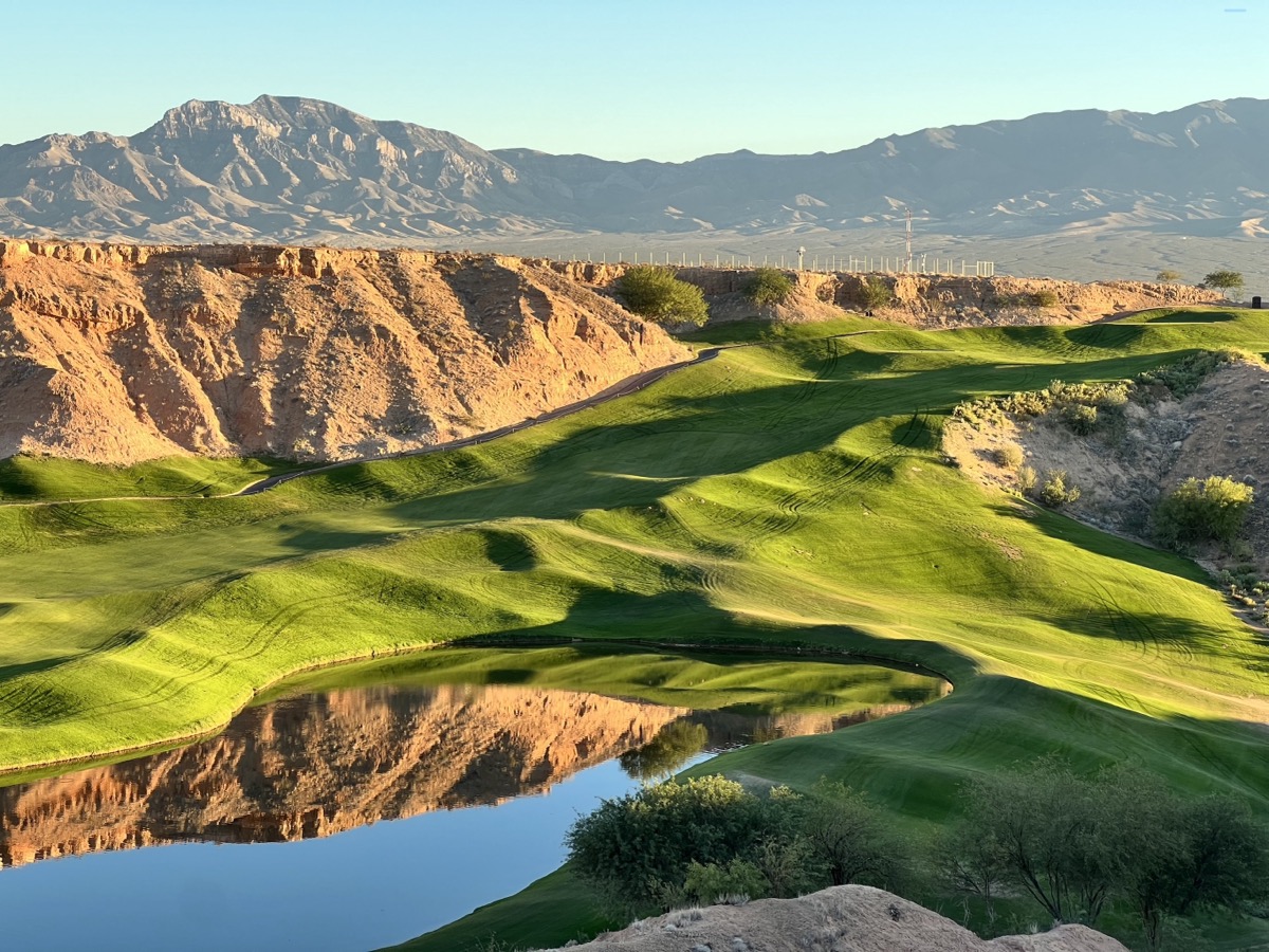 Beautiful view of Wolf Creek from one of the many elevated tees