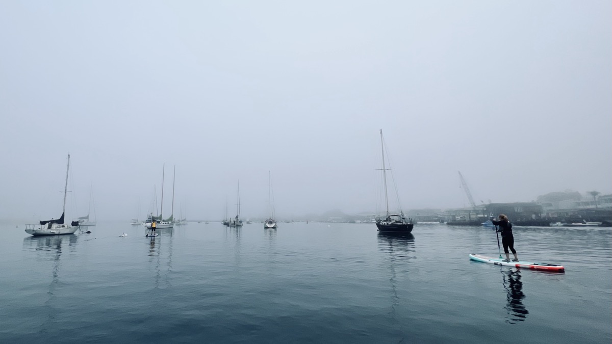 Starting our paddle through Morro Bay