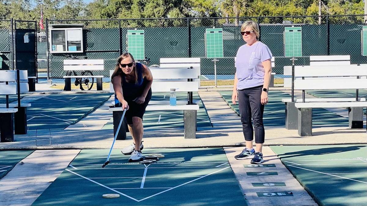 Shuffleboard competition