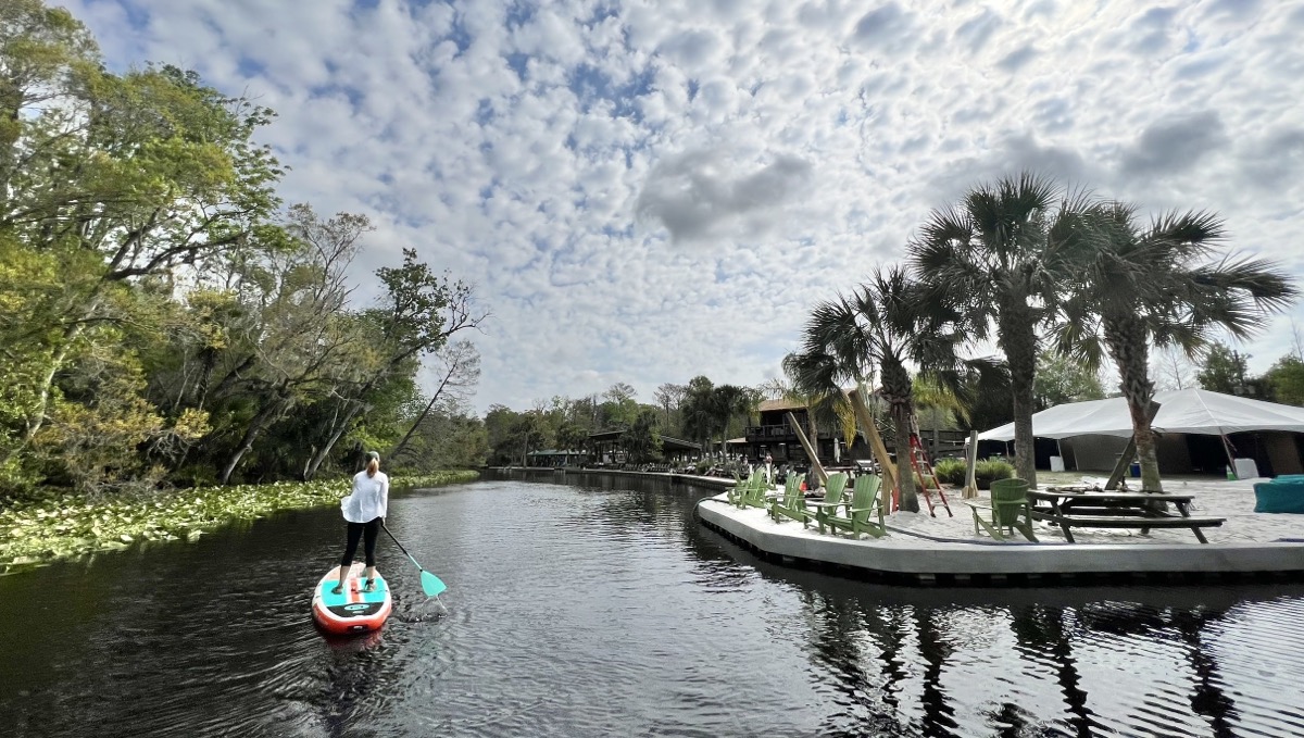 Approaching Wekiva Island