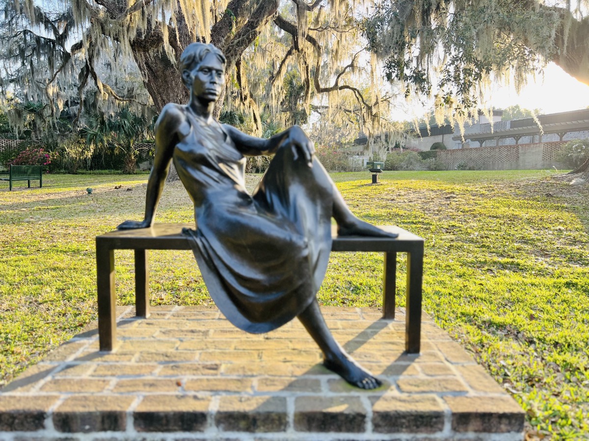 Sculpture at the gardens