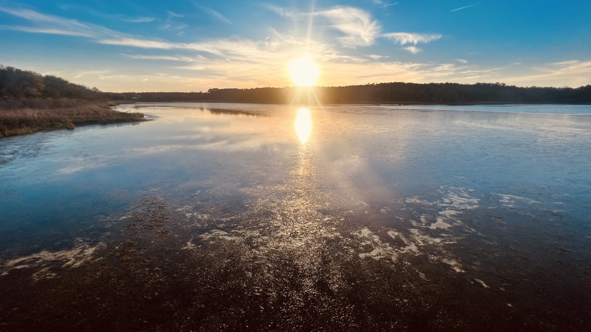 Sunset view from the causeway