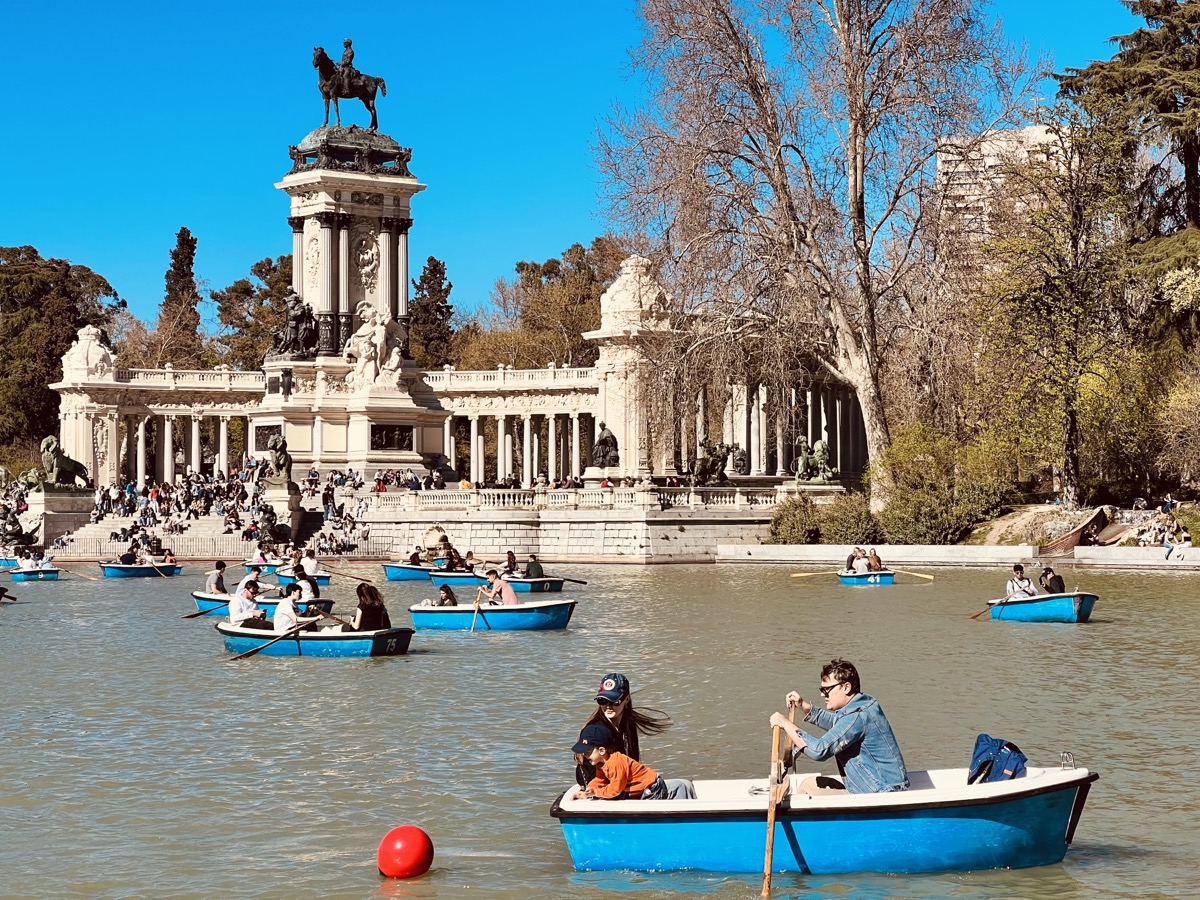 The lake at Retiro