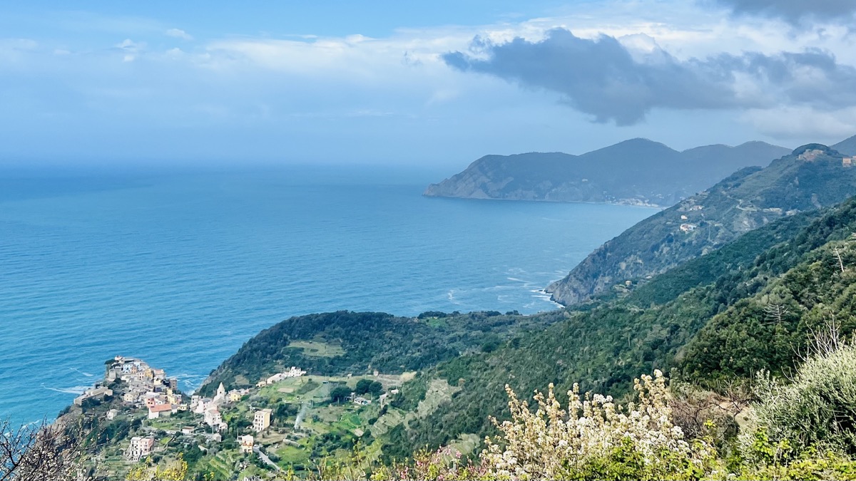 Looking down on Corniglia