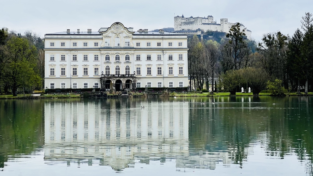 The back side of palace Von Trapp