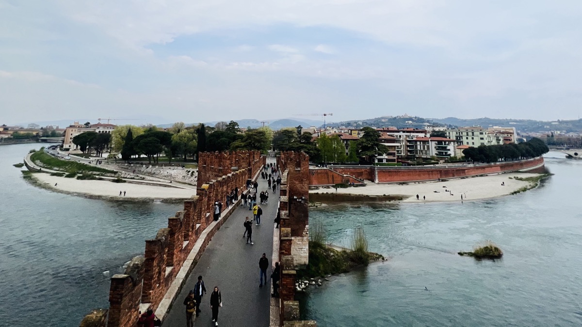 The bridge attached to Castelvecchio