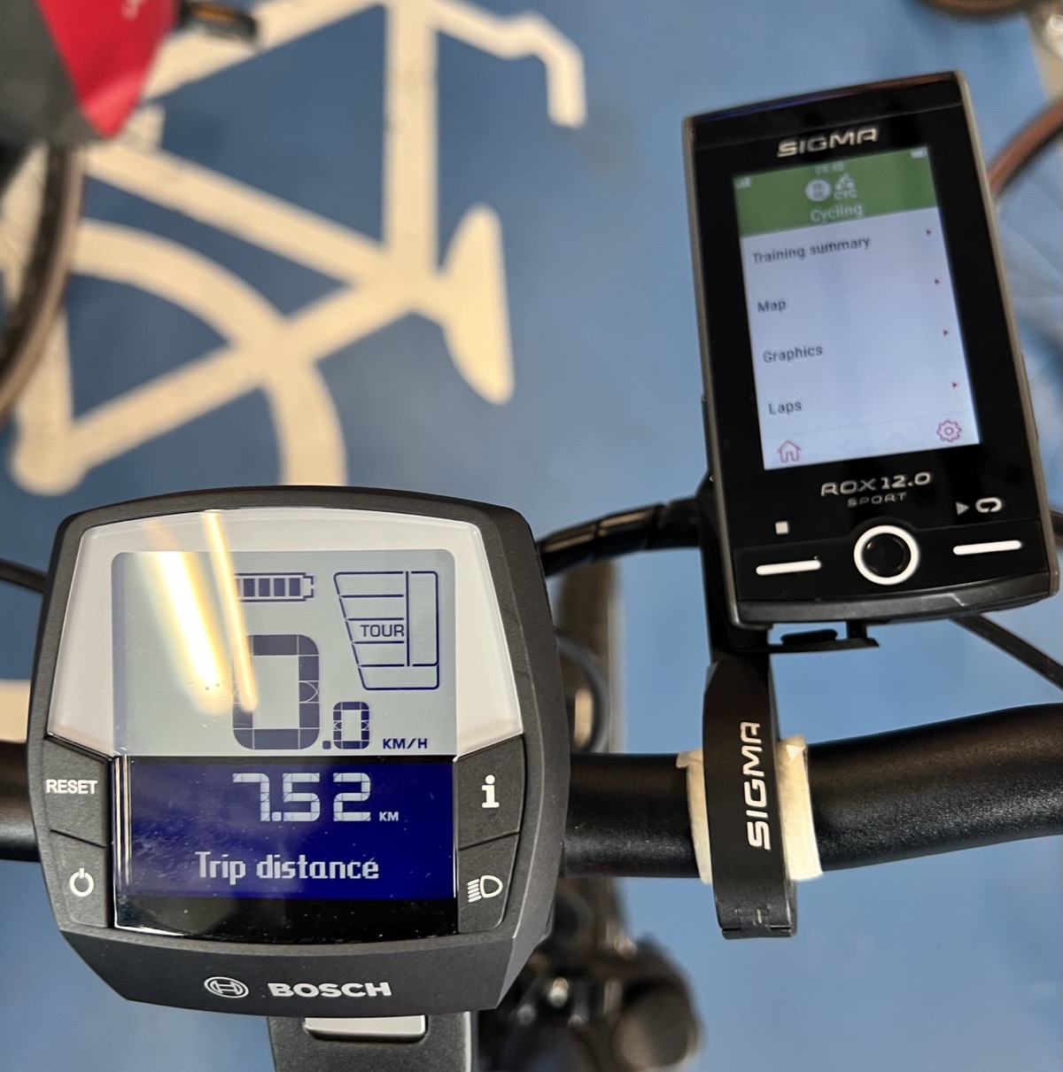 GPS and bike computer