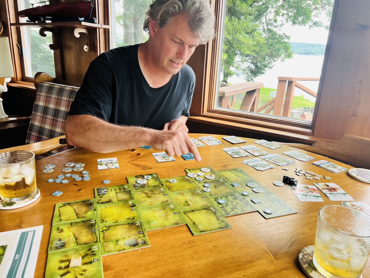 My opponent Jim in Undaunted: Normandy