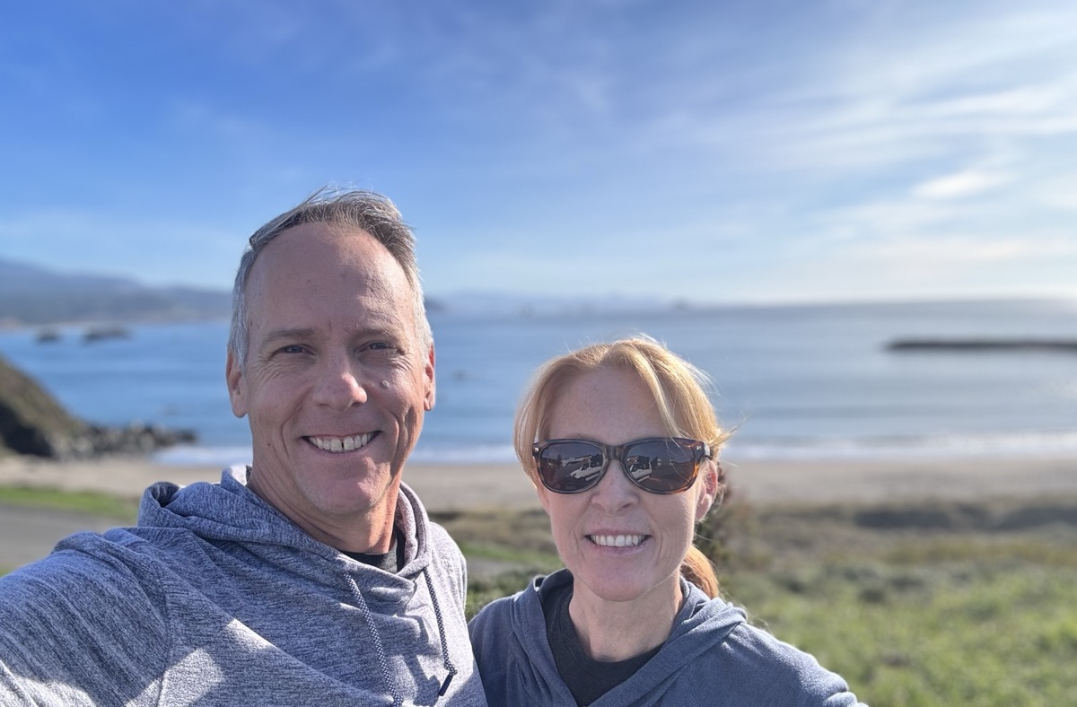 Enjoying a rest stop at Port Orford