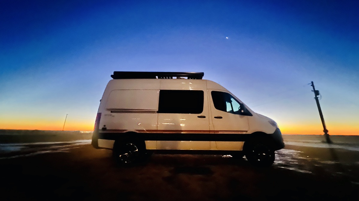 Our van parked in Limon CO