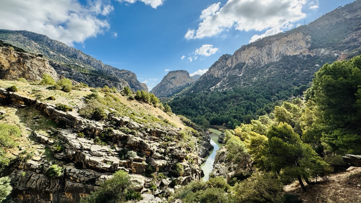 The canyon of the Caminito del Rey