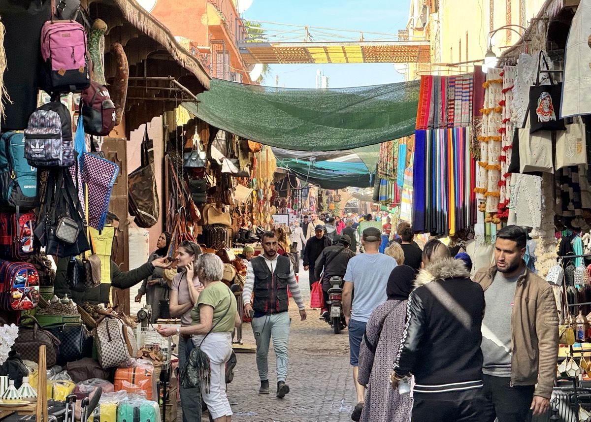 Another narrow marketplace alley