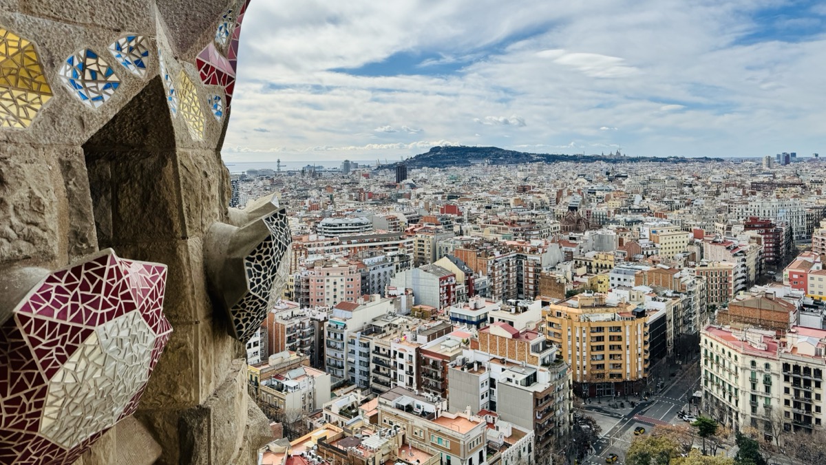 View from the La Sagrada Familia tower