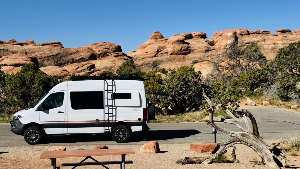 Our campsite in Arches
