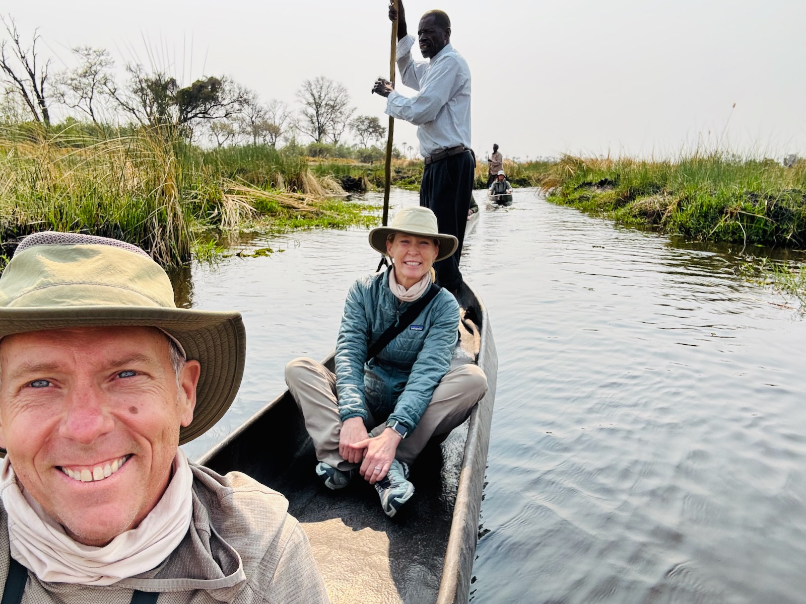 Chris and julie on the mokoro