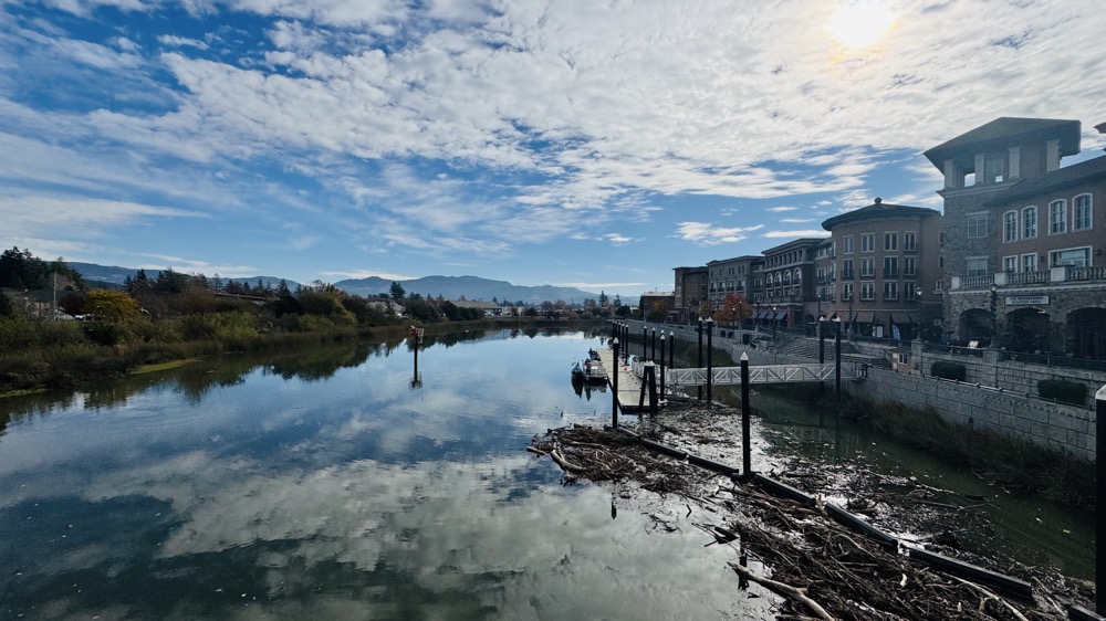 Napa River from the 3rd St bridge