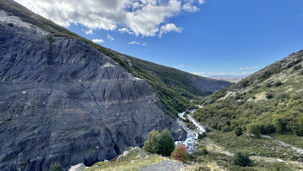 Hiking out of the valley