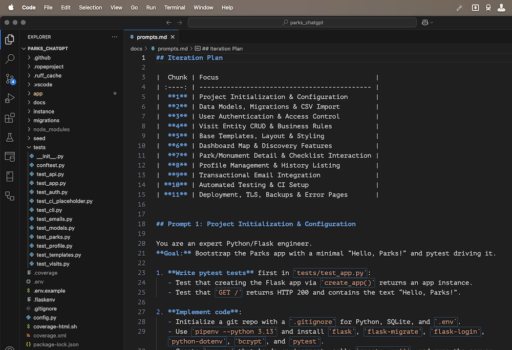 VS Code with my project