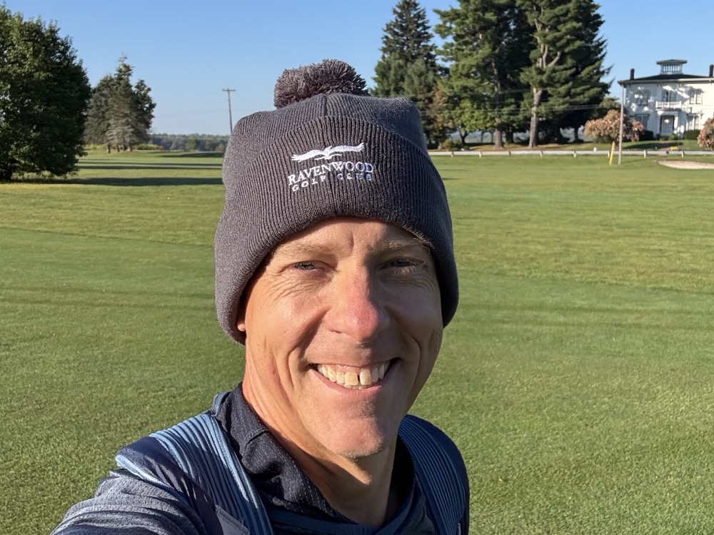 Early morning golf walk